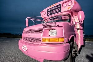 Pink pearl Party Bus rental Delaware 6072